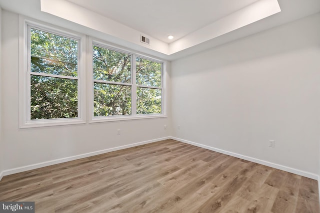 empty room featuring hardwood / wood-style floors and a wealth of natural light