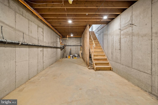 view of basement