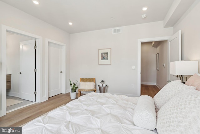 3205 N 35th St Unit 5, Philadelphia, PA 19129 - bedroom with wood finished floors, recessed lighting, and baseboards