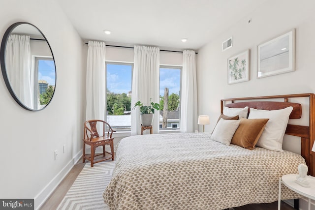 3205 N 35th St Unit 5, Philadelphia, PA 19129 - bedroom with wood finished floors, baseboards, and recessed lighting