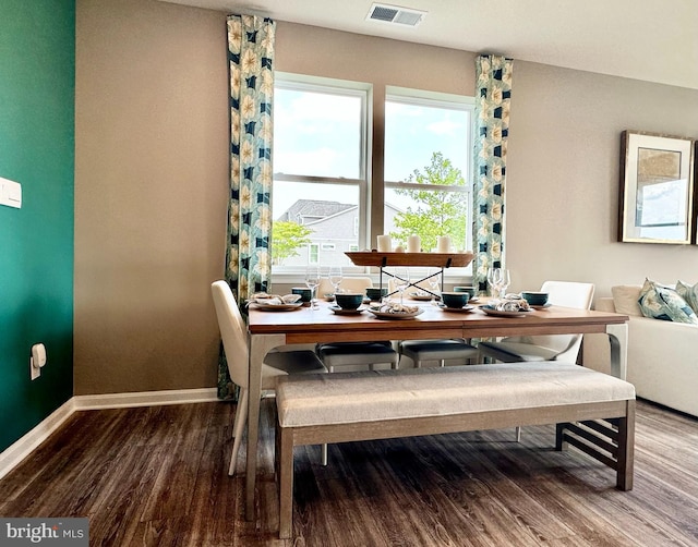 dining room featuring hardwood / wood-style floors