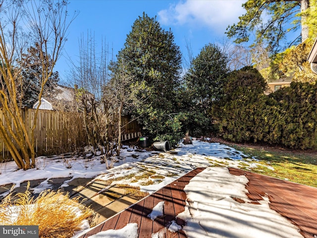 exterior space featuring a wooden deck