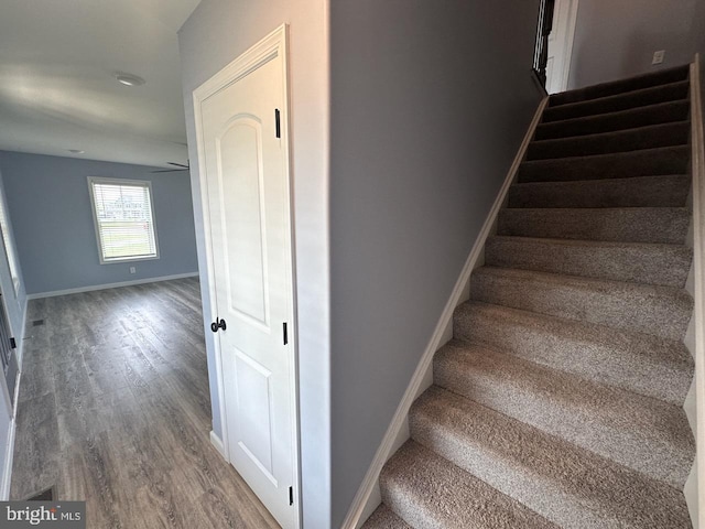 2040 Jelena Rd, Shippensburg, PA 17257 - stairway with wood finished floors and baseboards