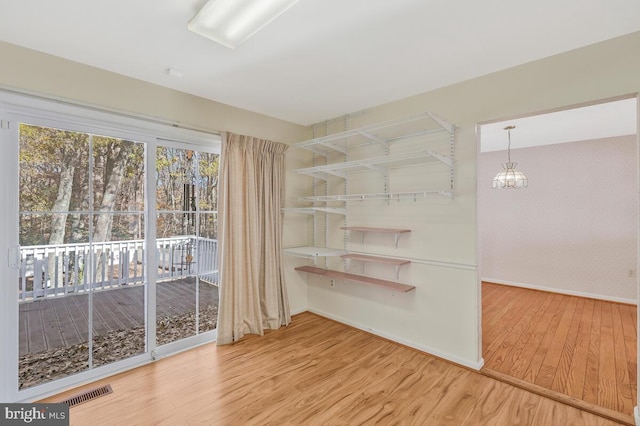 interior space featuring hardwood / wood-style flooring