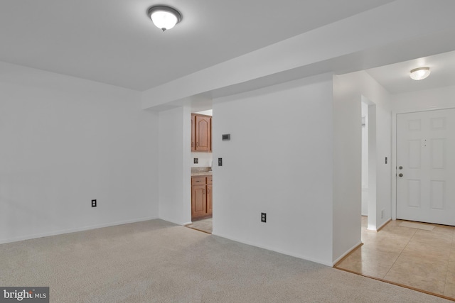 view of carpeted empty room