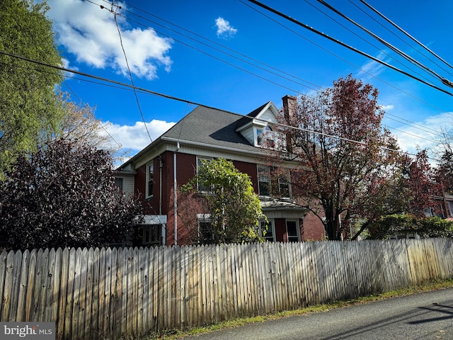 view of side of property