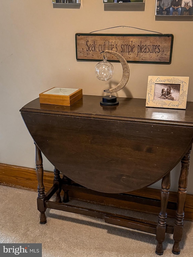 room details featuring carpet