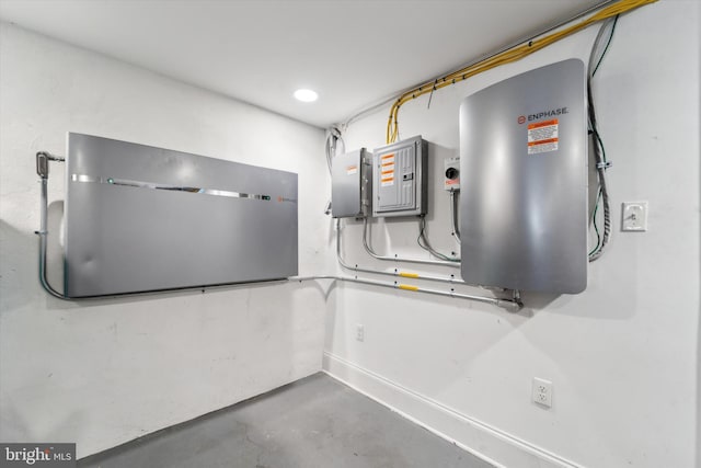 utility room featuring electric panel