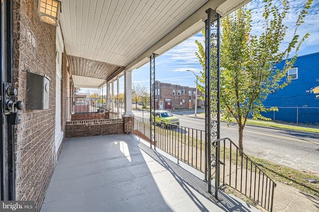 balcony with a porch