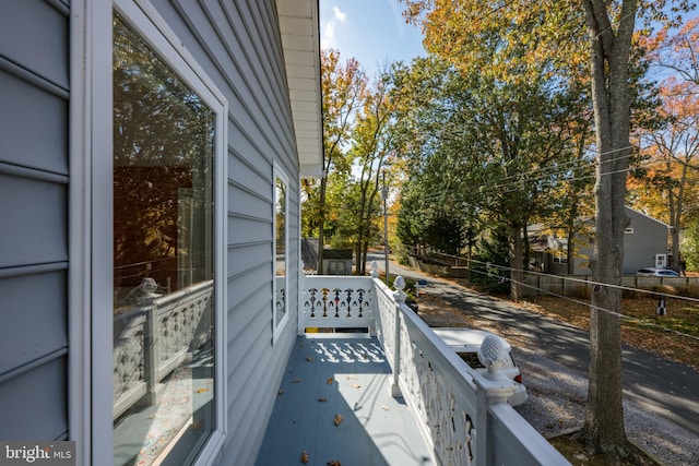 view of balcony