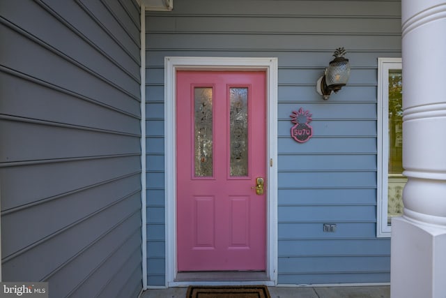 view of entrance to property