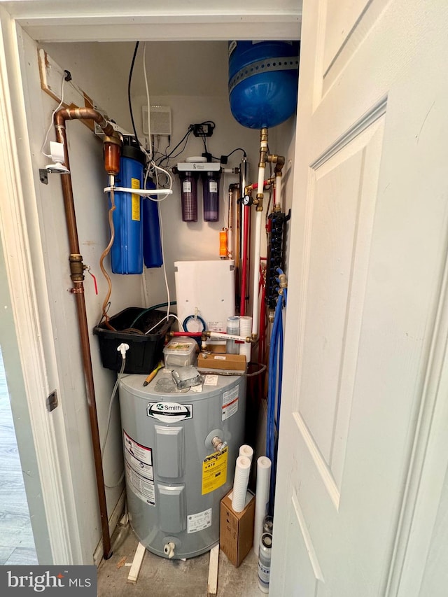 utilities featuring electric water heater