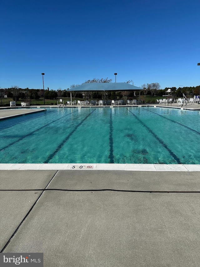 view of pool