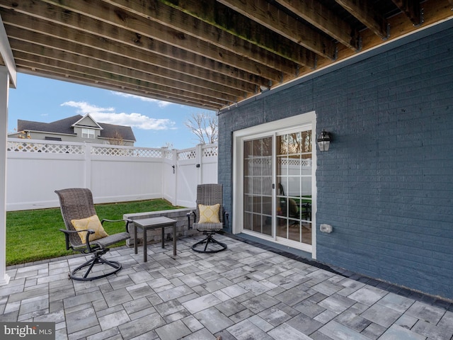 view of patio