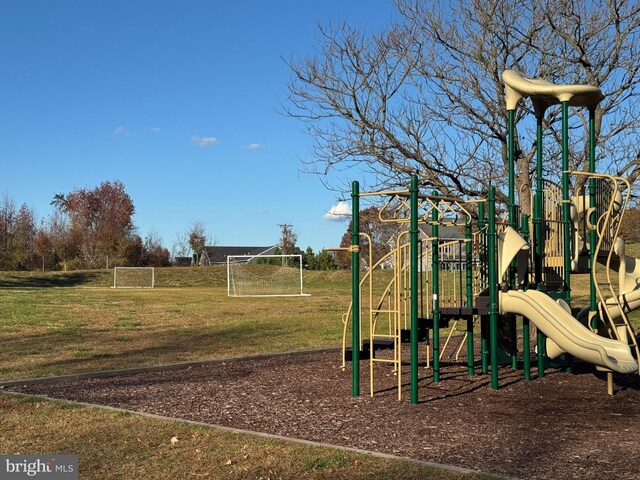 view of jungle gym