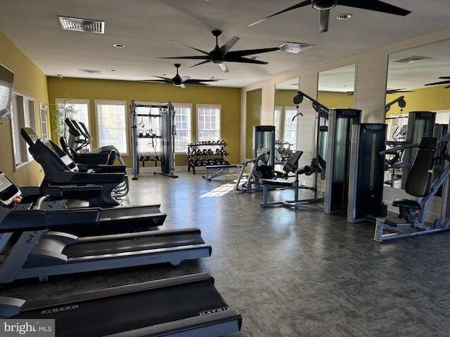 view of workout area