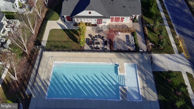 birds eye view of property