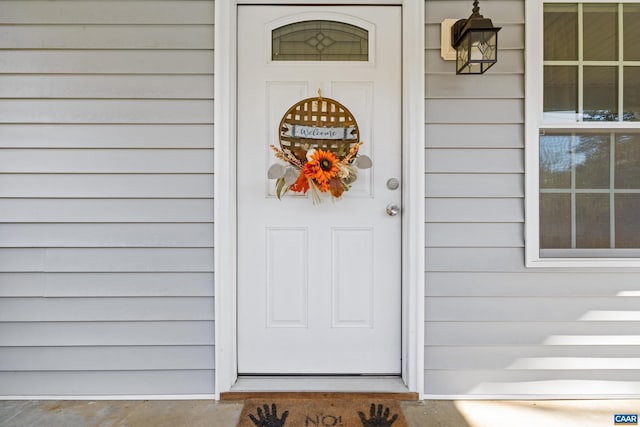 view of property entrance