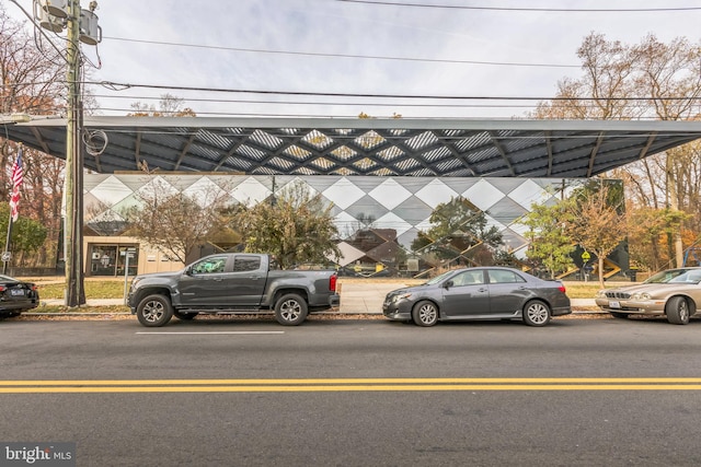 view of car parking featuring a carport