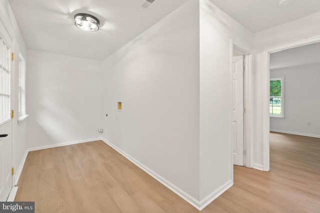 interior space featuring light hardwood / wood-style flooring