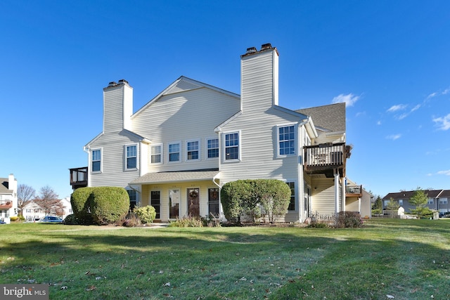 exterior space with a front yard