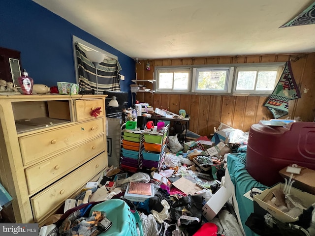 94 Pine Rd, Pasadena, MD 21122 - misc room featuring wood walls and healthy amount of natural light