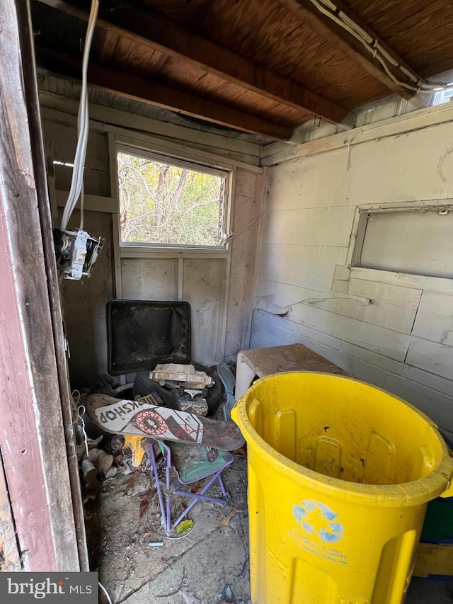 94 Pine Rd, Pasadena, MD 21122 - misc room featuring a wood stove