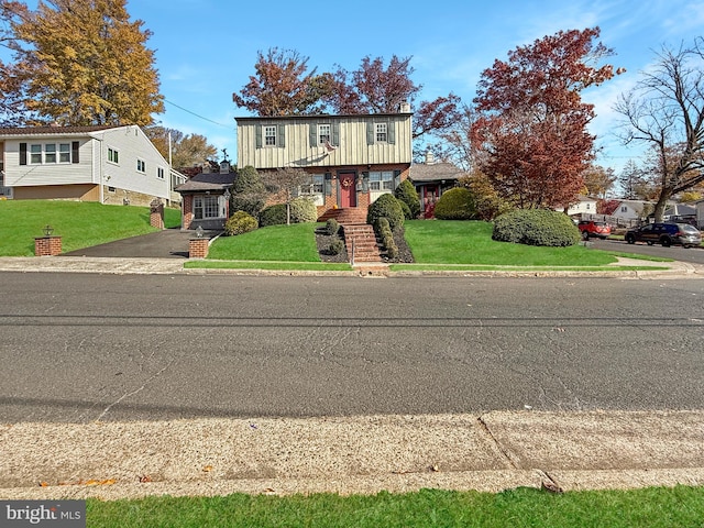 front of property with a front yard