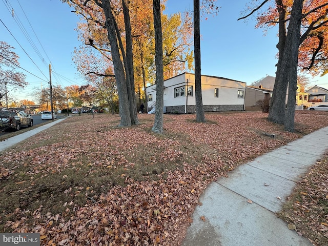 view of side of property