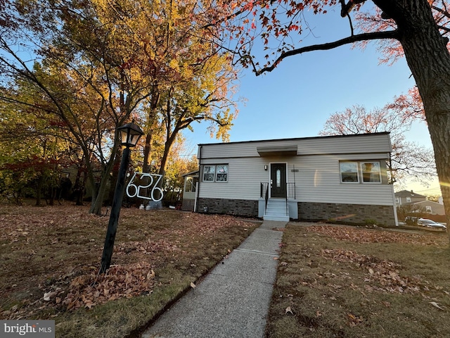 view of front of home