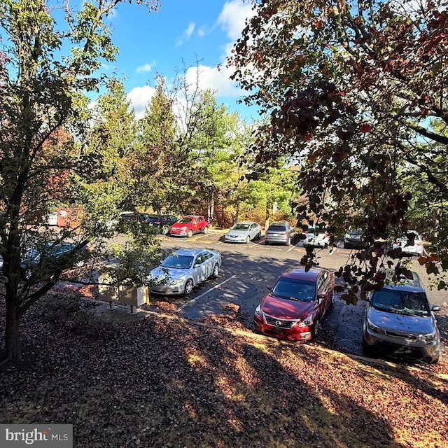 view of parking / parking lot