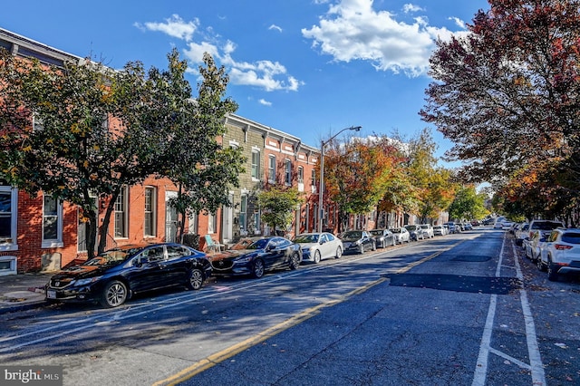 view of road