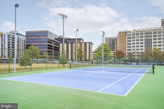 view of sport court