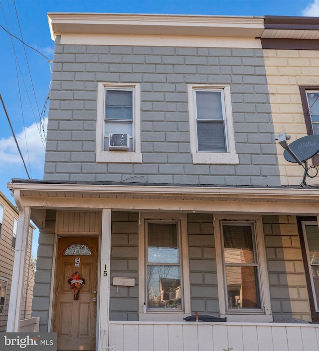 exterior space with a porch