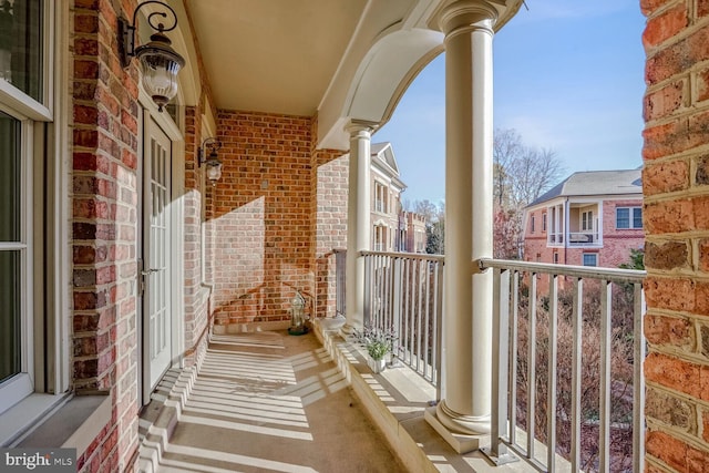 view of balcony