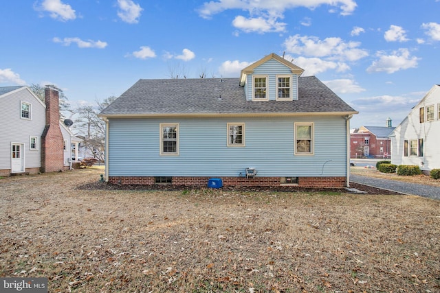 view of back of property