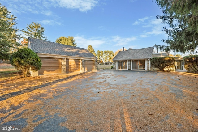 view of side of property