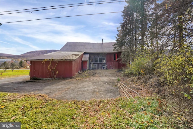 view of rear view of property