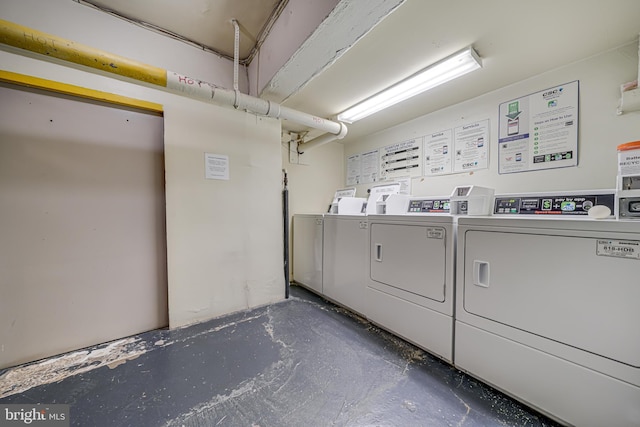 laundry room featuring washer and dryer