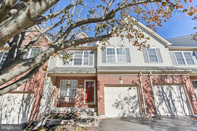 view of property with a garage