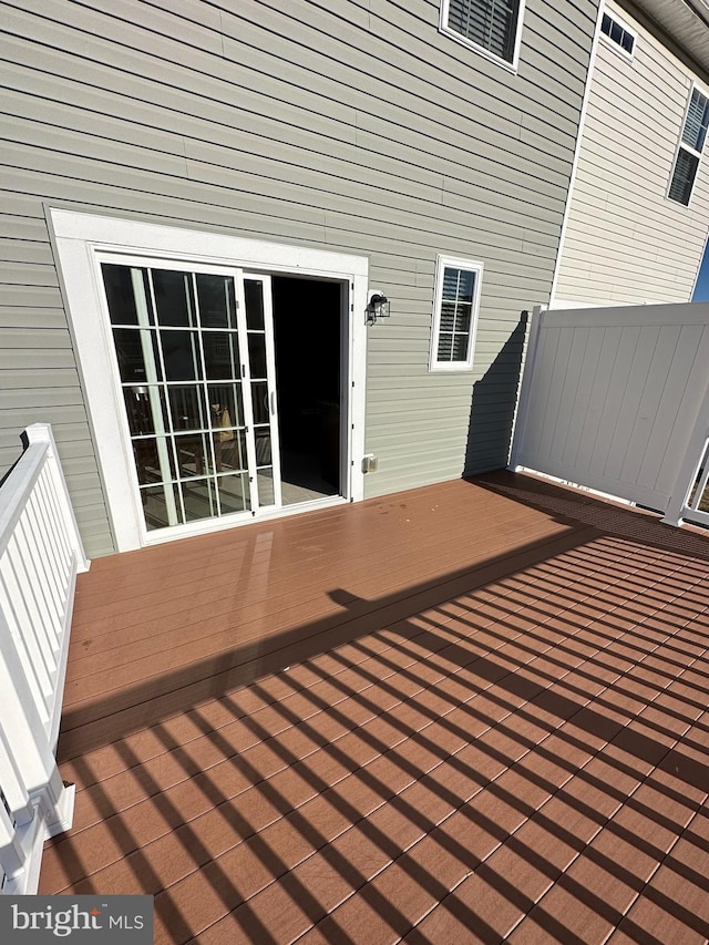 view of wooden terrace