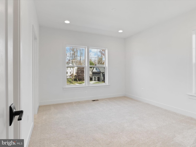 view of carpeted empty room