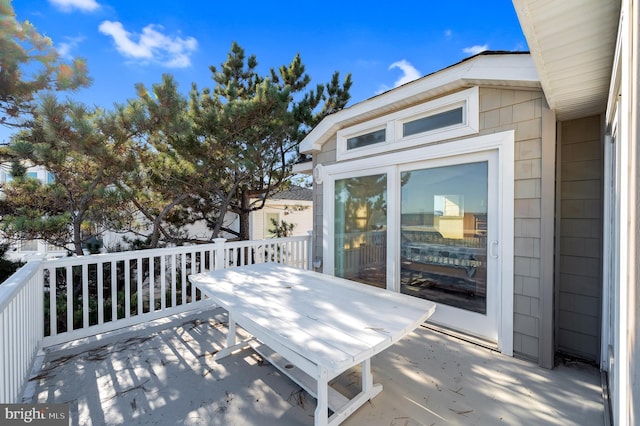 2 N 2nd St, Surf City, NJ 08008 - wooden deck featuring outdoor dining area