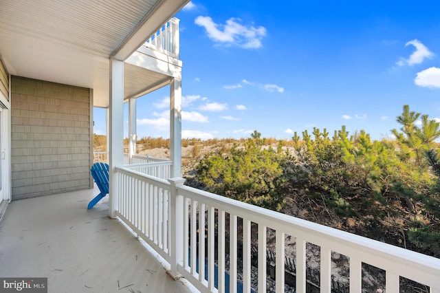 view of balcony