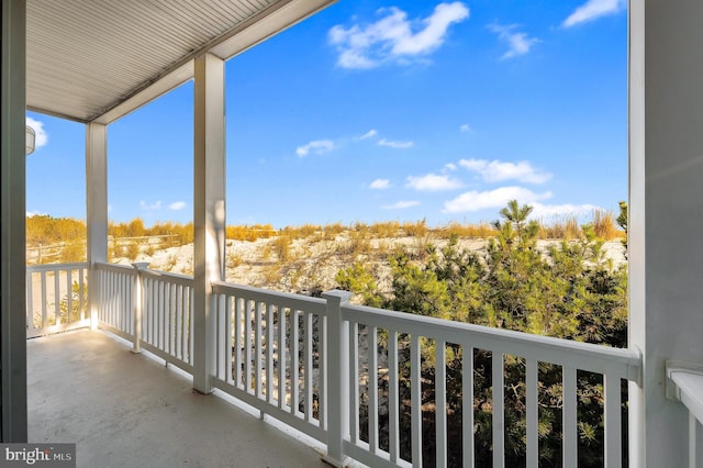 view of balcony