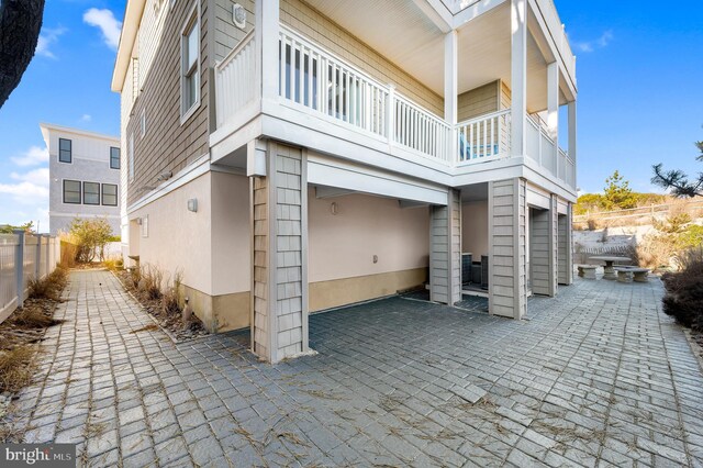 2 N 2nd St, Surf City, NJ 08008 - view of property exterior featuring a balcony
