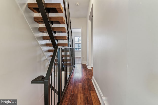 interior space featuring dark hardwood / wood-style floors