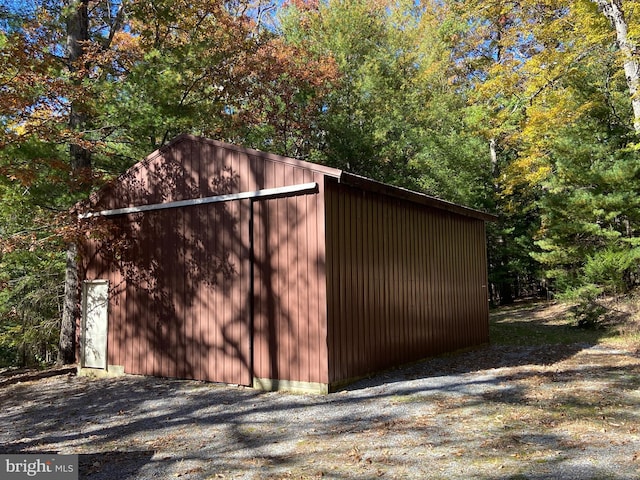 view of outdoor structure