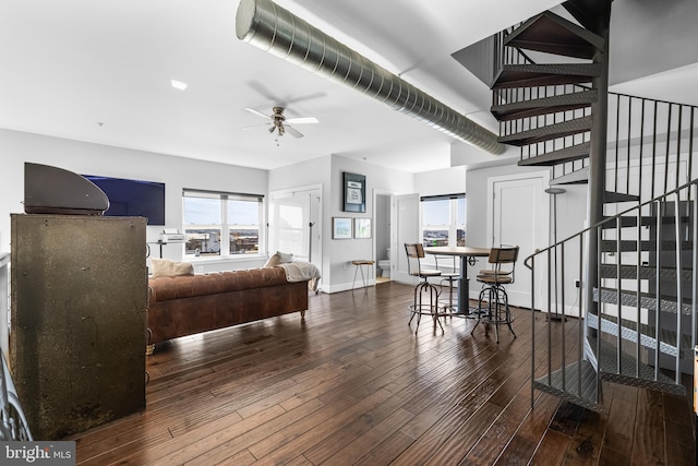 bedroom with hardwood / wood-style flooring