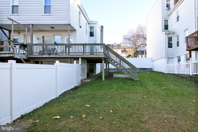 exterior space featuring a wooden deck